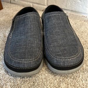 Dual crocs comfort slip-ons